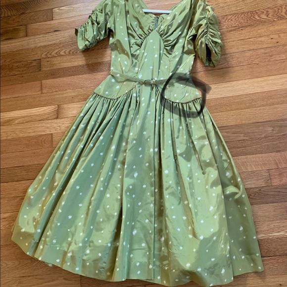 Very elegant vintage handmade 50s/60s classic circle princess dress. - Picture 6 of 8